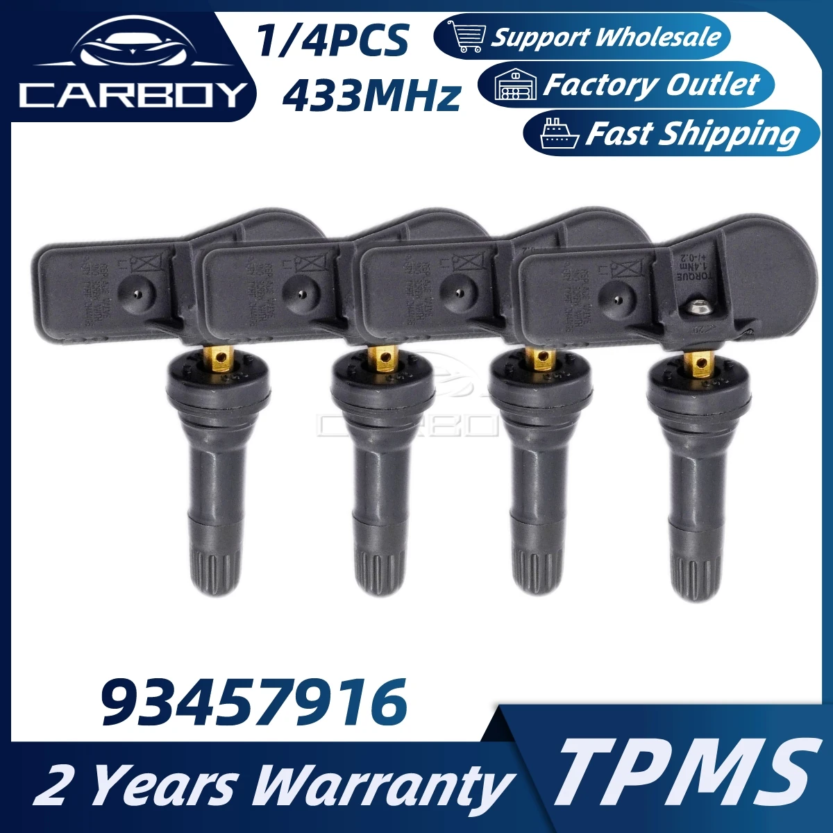 TPMS sensor air pressure gauge 93457916 For Dacia Logan Lada Fiat Nissan NV400 Renault Arkana Clio IV Master Thalia Smart Fortwo