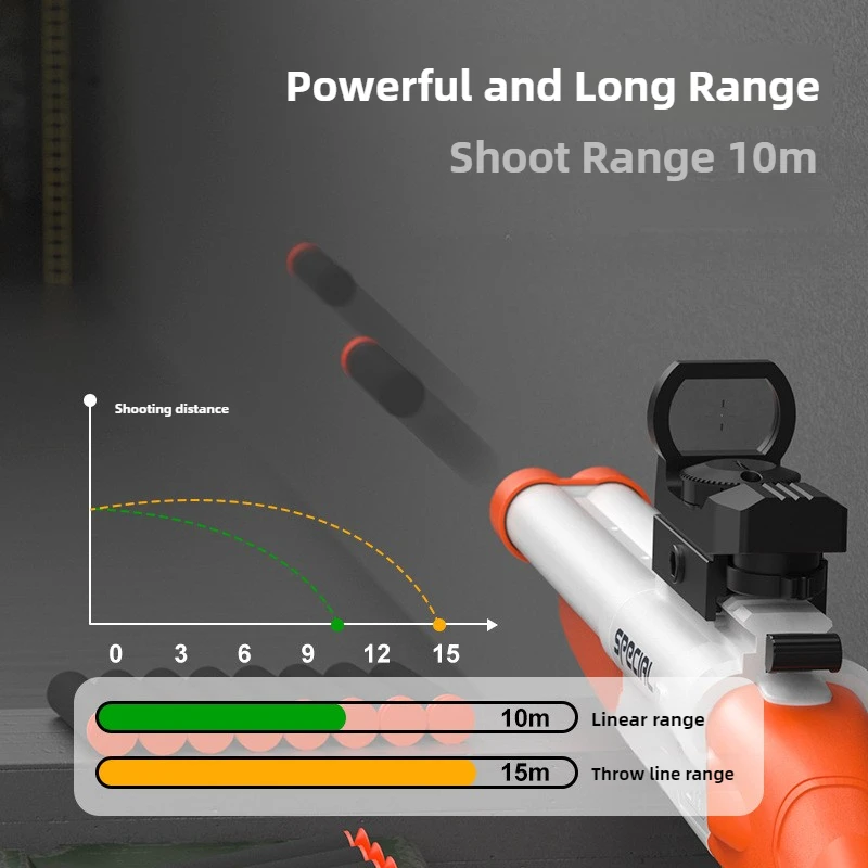 S686 Rifle Toy Gun Double Barreled Airsoft Launcher Dual Soft Bullets Outdoor Sports Game Pistola Shot Gun Weapon for Kids Gift 6