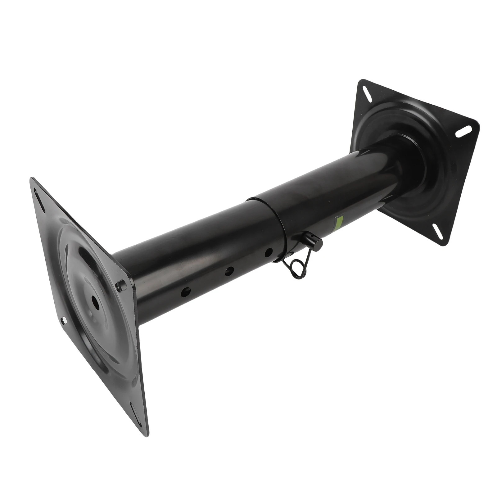 Adjustable Height Boat Seat Pedestal Boat Seat Base Pedestal 11.34-17.24in Adjustable Height Powder Coated Metal Black