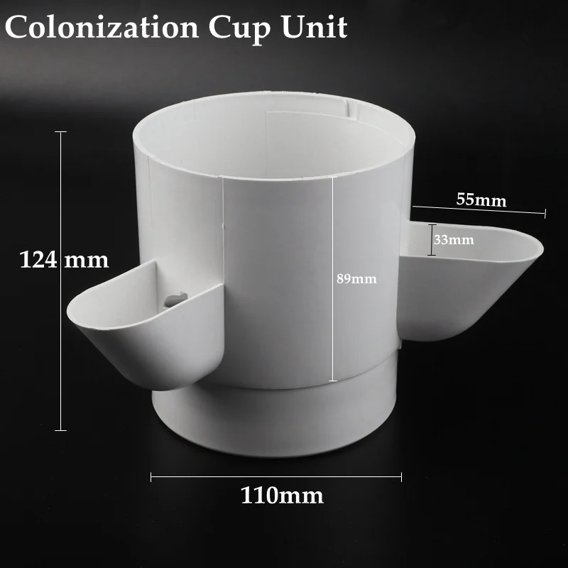 DIY Home Garden Balcony Vertical Tower Planter Detachable PP Colonization Cups Farm Greenhouse Hydroponic Grow System