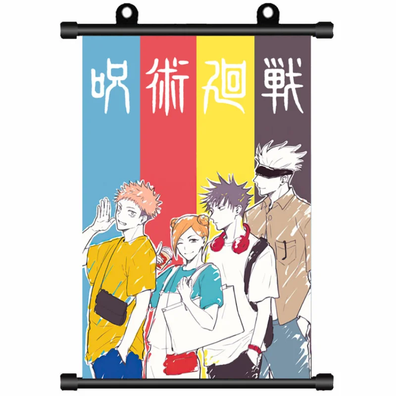 

Настенная живопись джутсу кайсена, Постер годжо Сатору, обои фухигуро Megumi, аниме, периферийная хутвида, роспись Hisahito