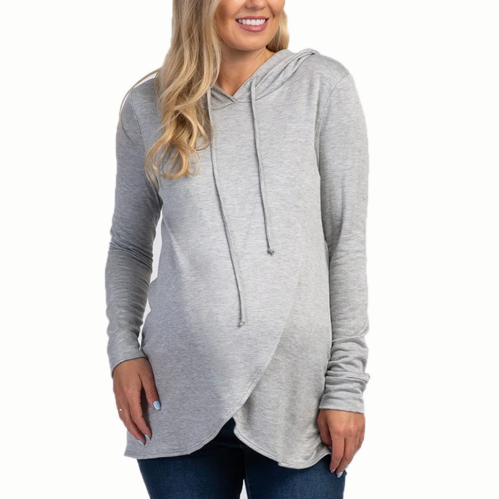 Pregnancy Hoodie Maternity Sweater Breastfeeding Clothes For Pregnant