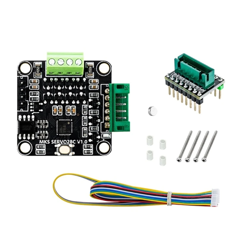 

SERVO28C PCBA 32bit ARM Servo Closed Loop Stepper Motor SMT32 Close Loop Controller Nema14 Servomotor 3D Printer Parts