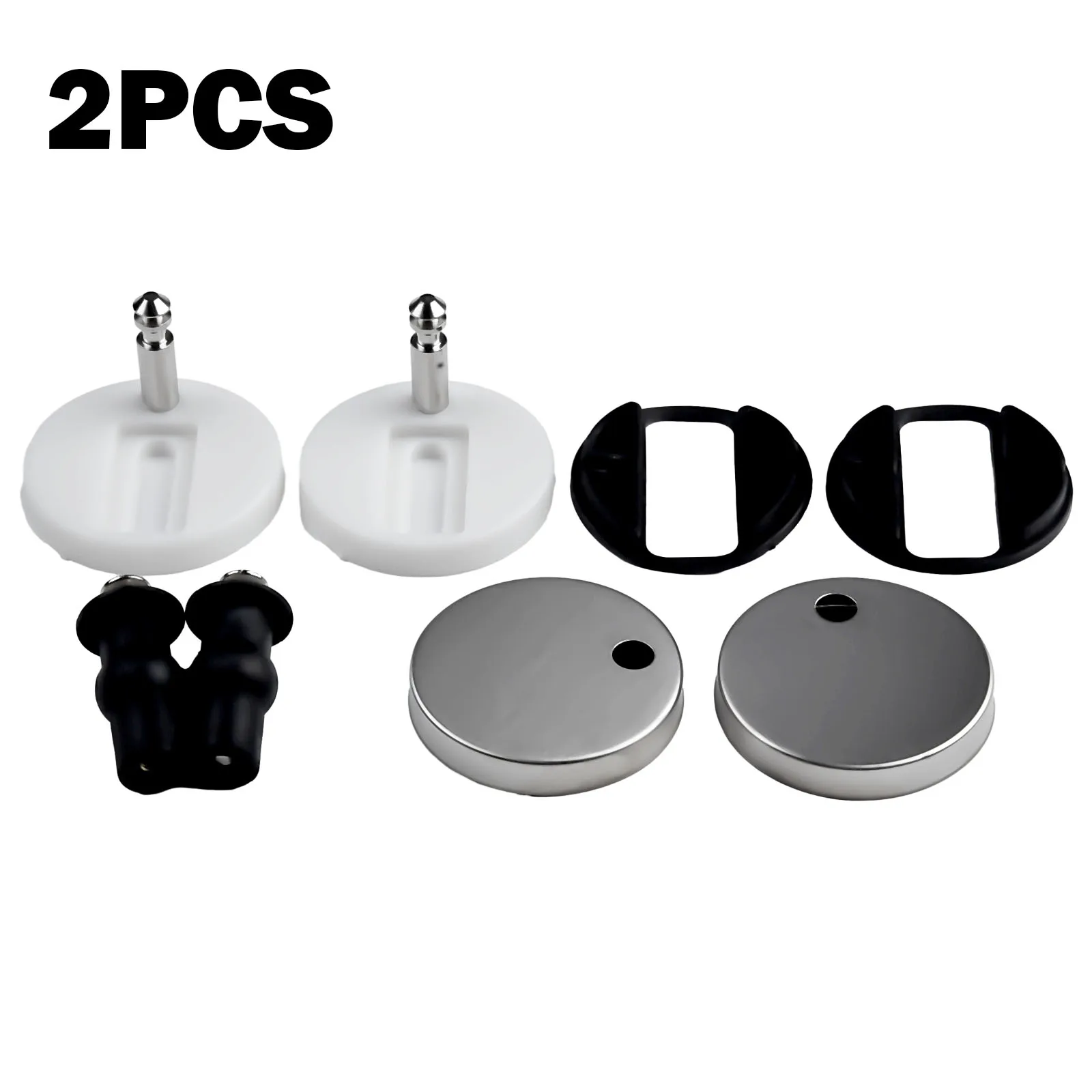 2Pcs Toilet Seat Fixings For Most Standard Toilet Seats With Top Fix Hinge Release Quick Install Kit toilet seat accessories,toilet hinge replacement