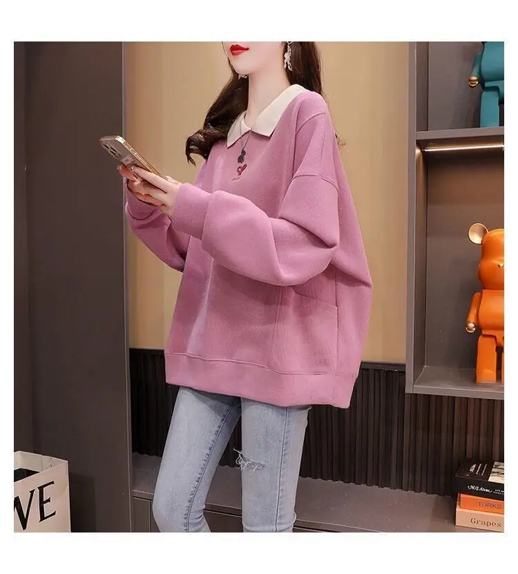 Streetwear Polo Neck Sweatshirt 4