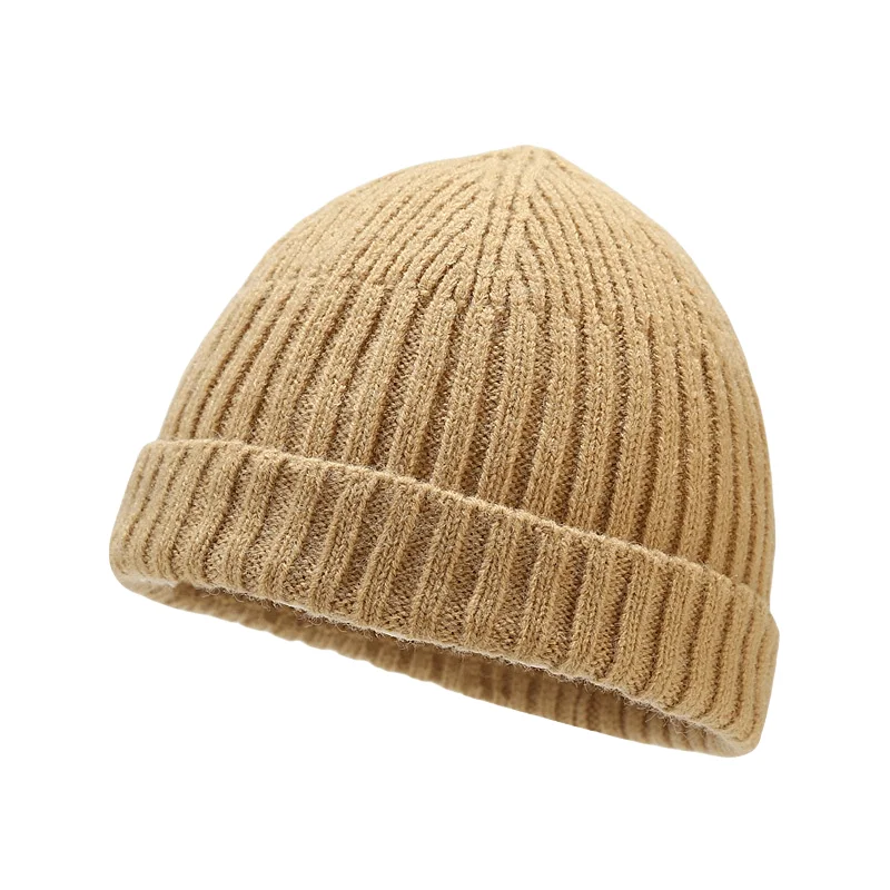 

Melon skin hat Autumn/Winter knitted hat Hipster student knitted hat Outdoor warm beanie cold hat Punk street personality unisex