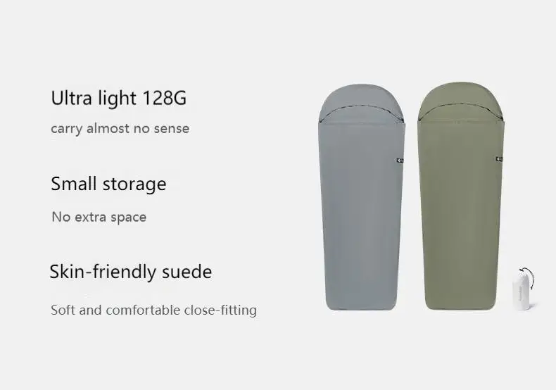 Description Picture 3 of itemNaturehike 2024 new Liner Mini Summer Sleeping Bag Mummy Sleeping Bag Lining Ultra Light and Warm Sleeping Bag Velvet Lining