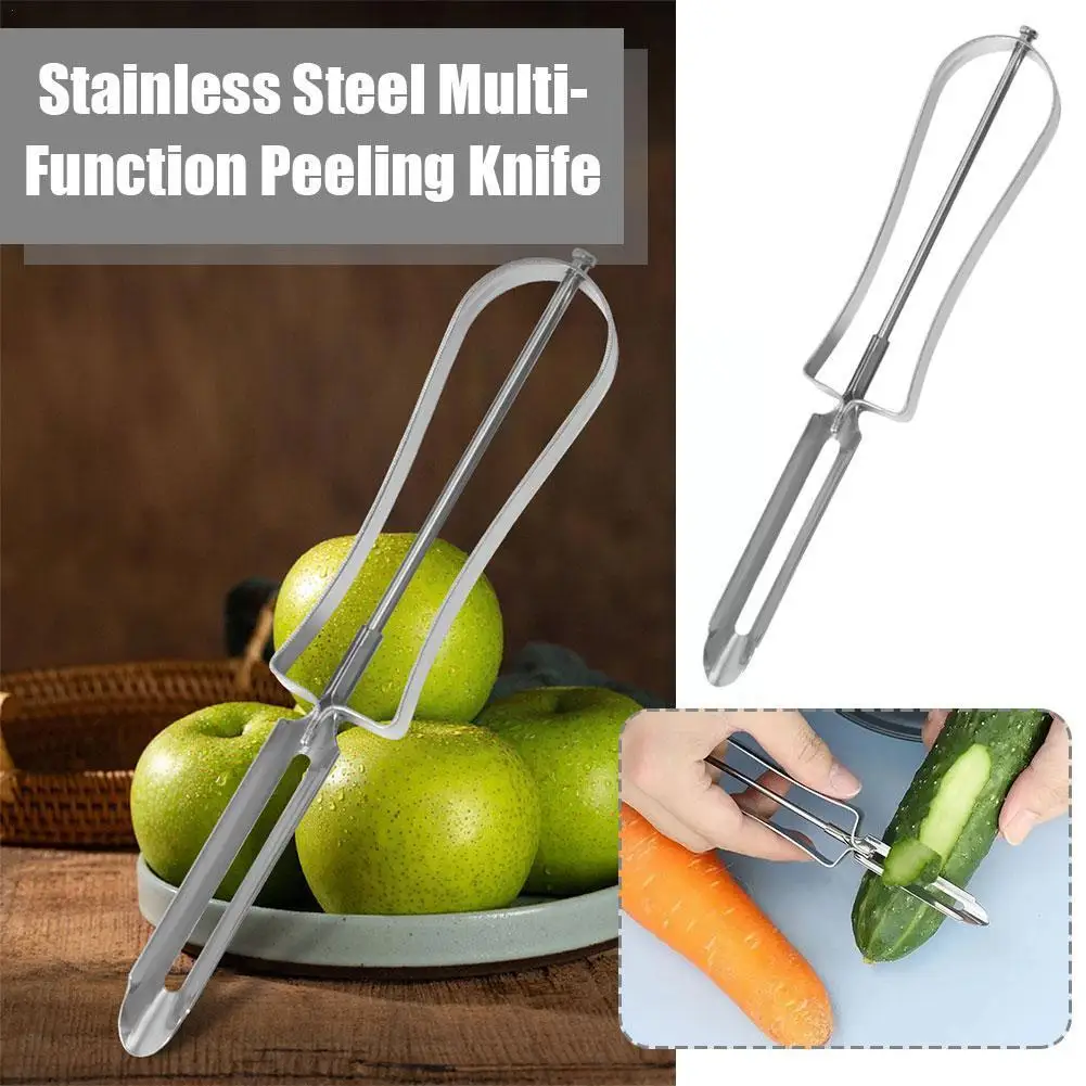 

Stainless Steel Multifunctional Peeling Knife Potato Vegetable Hand Tools Carrot Cutter Food Fruit Peeler Kitchen T0D9