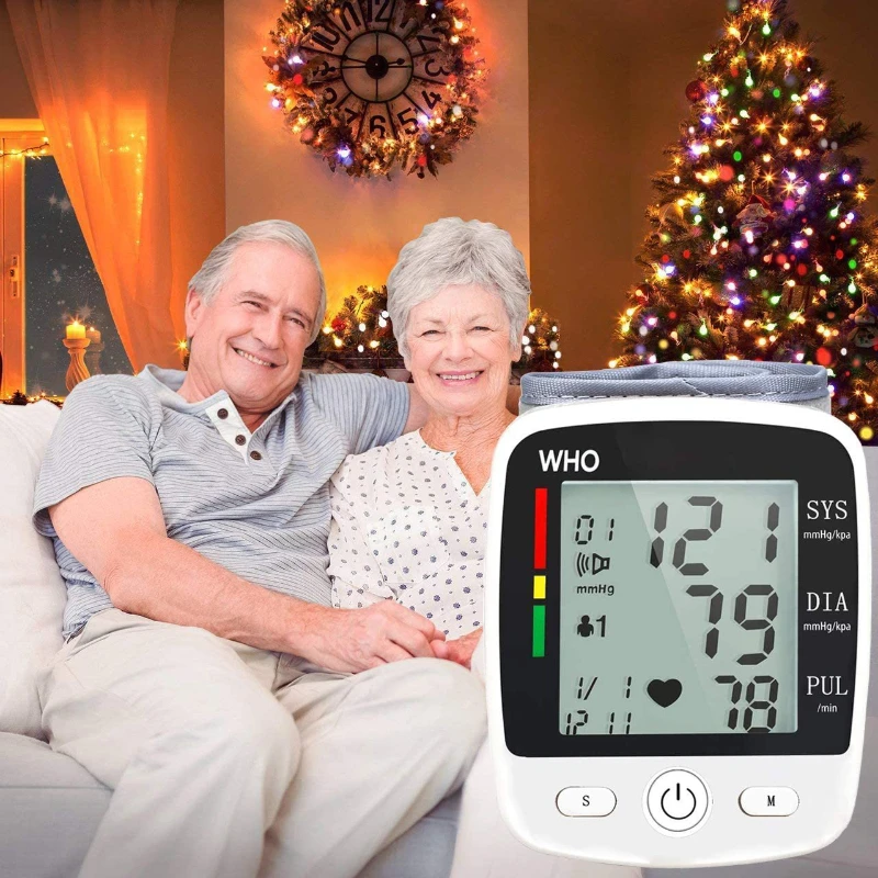 Blood Pressure Monitor Heart Rate One click Home Wrist Voice function Blood Monitoring Device