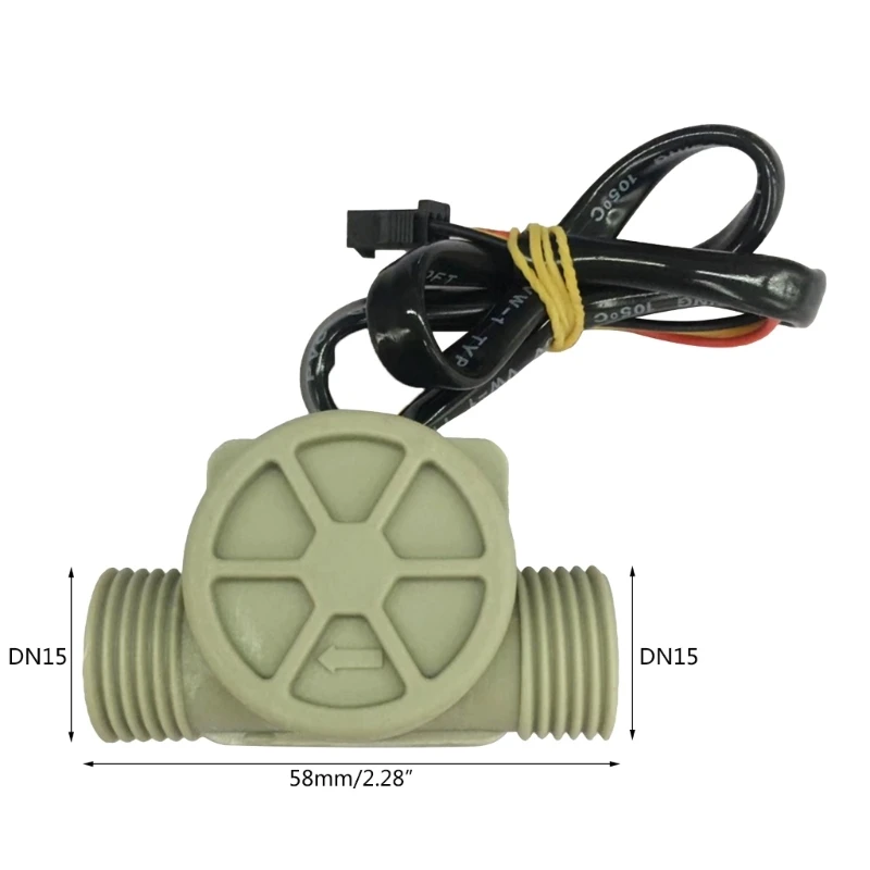 Convenient DN15 1-30L/min Water Flow Sensor Water Controller Switch 1.25" 32mm