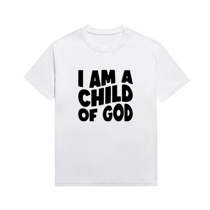 

Женская футболка с надписью «I Am A Child Of God»