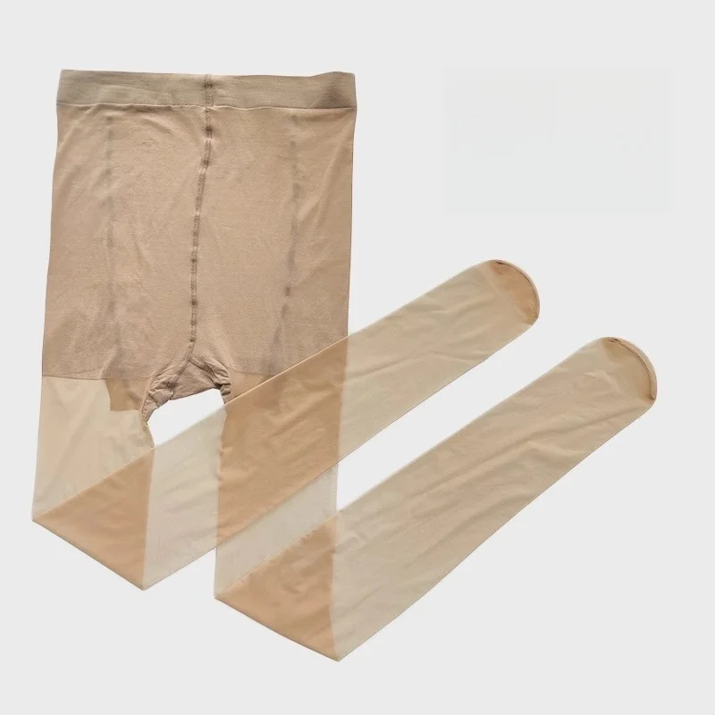 100 KG Plus Größe Hohe Dehnbare Sommer Strumpfwaren Seidige Touch Anti-haken Strumpfhosen Street Style Frauen Transparente Unsichtbare Strümpfe – Detail 7