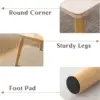 Small Coffee Table Low Table Solid Wood Sturdy Floor Table Desk for Sitting on The Floor, Storage and Living Room Furniture 6