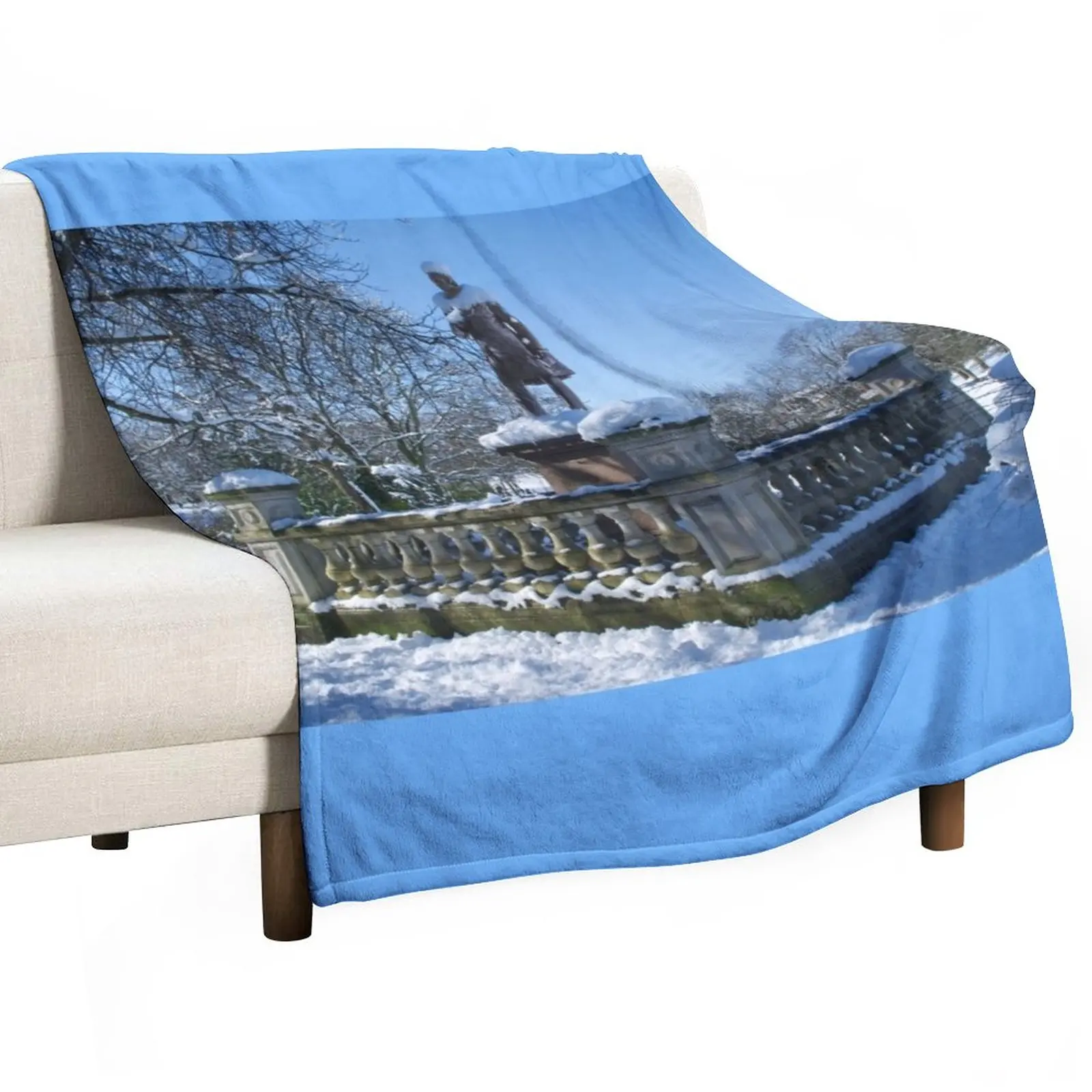 

New Locke Park Barnsley Throw Blanket Flannel Fabric Winter bed blankets