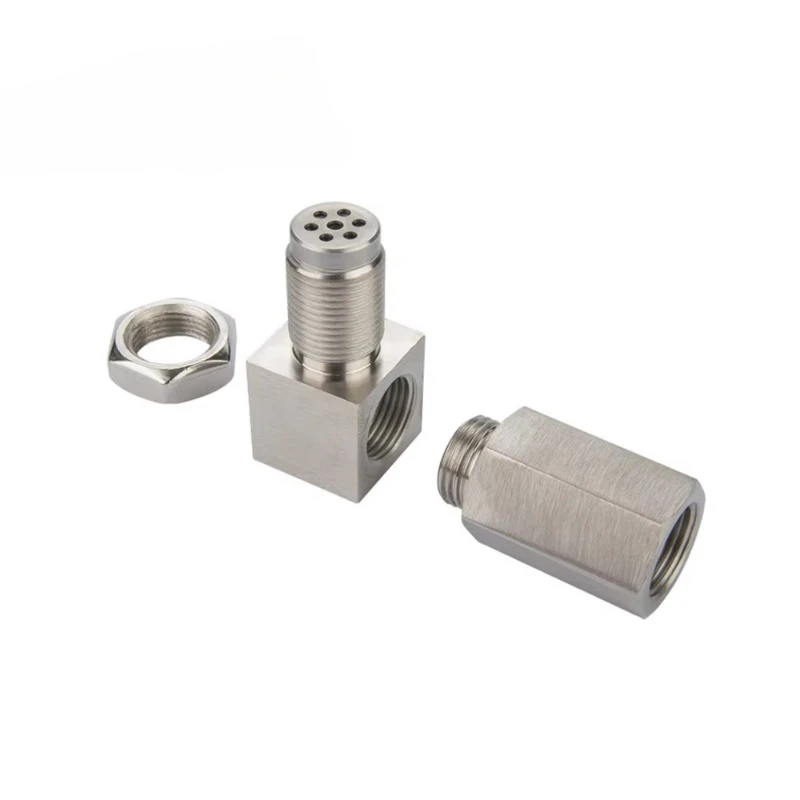 O2 Sensor M18*1.5 Universal 90 Degree Mini Catalyst O2 Sensor Oxygene Sensor With Mini Catalytic Converter