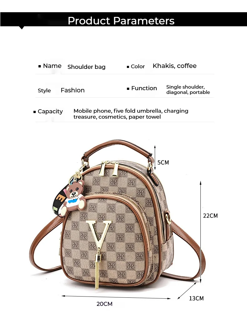 Classic Small Backpack For Women - Stylish Shoulder Messenger Bag_voghion.com
