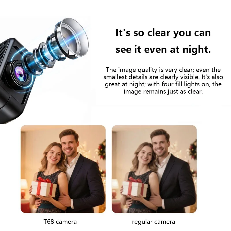 2026 Video Recorder Camera WiFi Connection Remote Intelligent Monitoring 140 degree HD Night Vision Camera Only for Security 3