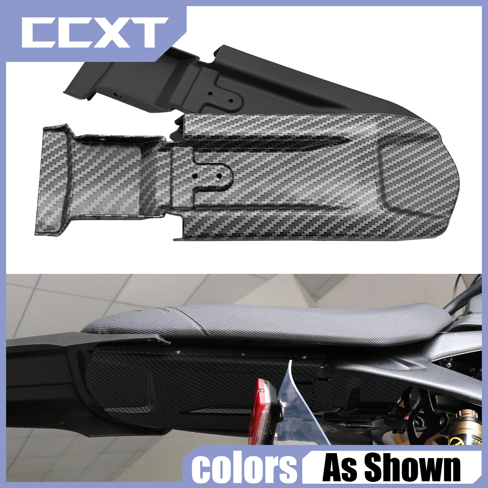 JFG Racing Sur Ron Rear Fender - Carbon Fiber Look Mudguard For Light Bee X/S & Segway Models