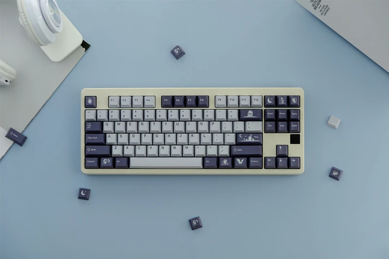 GMK Midnight Keycaps Set, Perfil de cereja,
