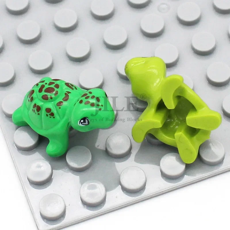 10pcs MOC 11603pb01 Turtle Friends Elves Building Blocks Brick DIY Compatible Bubbles Ocean Sea Pet Animal Zoo Toys — view 4