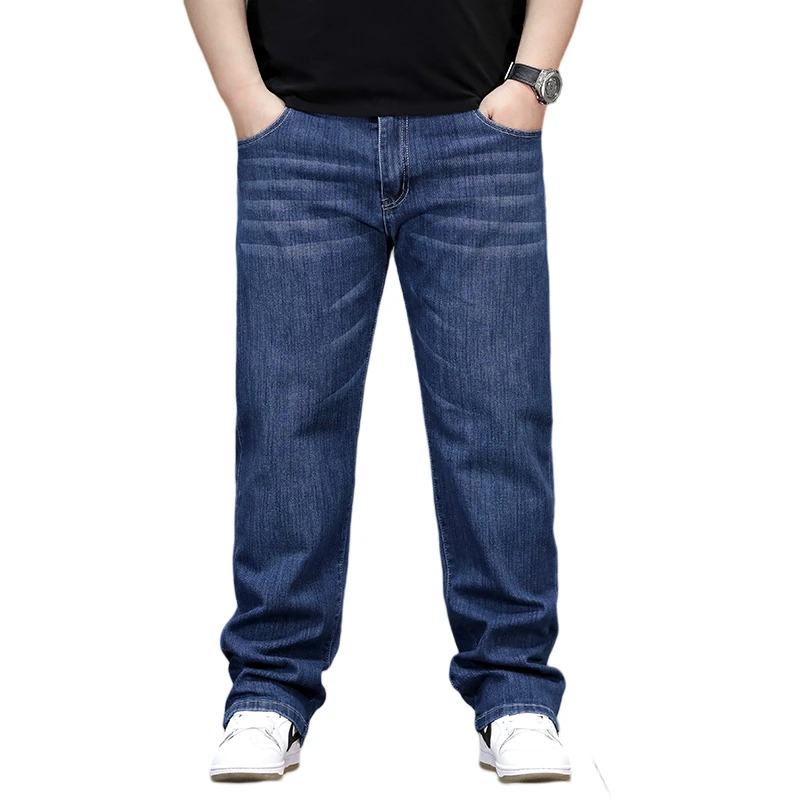 High Quality Denim Jeans Male Oversized 6XL 7XL 8XL Business Casual Jeans For Men's Fashion Trend Large Size Straight Loose 6