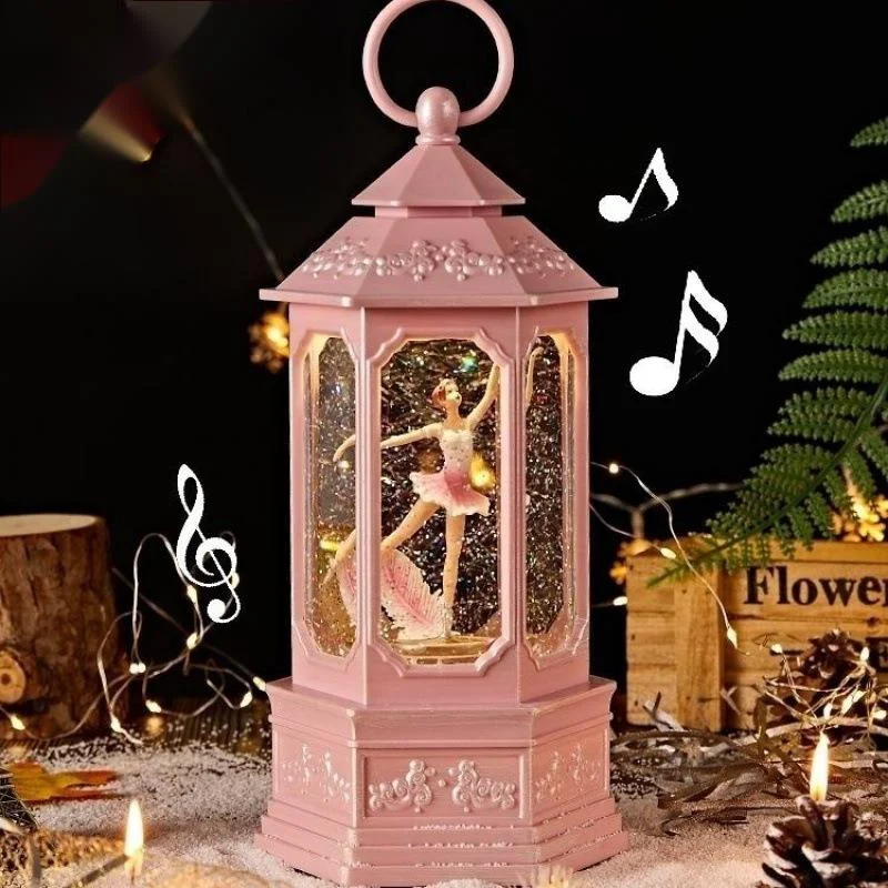 

Ballet Girl Little Princess Crystal Ball Spinning Music Box Crystal Lamp Octopus Box Birthday and Christmas Gift