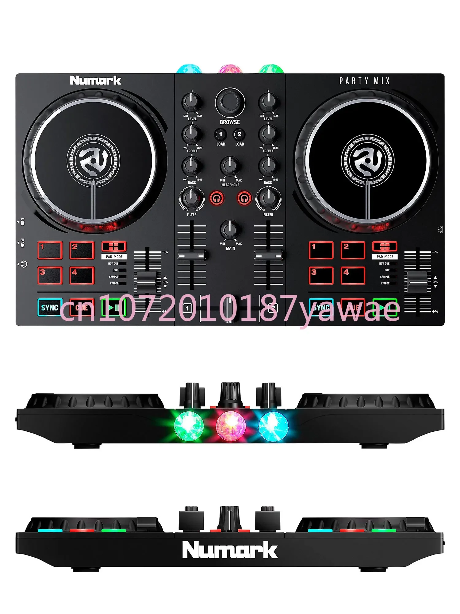 Numark Partymix2 Ii Live Dj Light Mini Disk Recorder Controller Portatile Invia Software