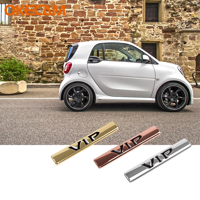 Car Styling 3D Metal VIP Sticker For Smart Fortwo Forfour 453 451 450 452  454 Crossblade Roadster Coupe City Cabrio City-Coupe - AliExpress