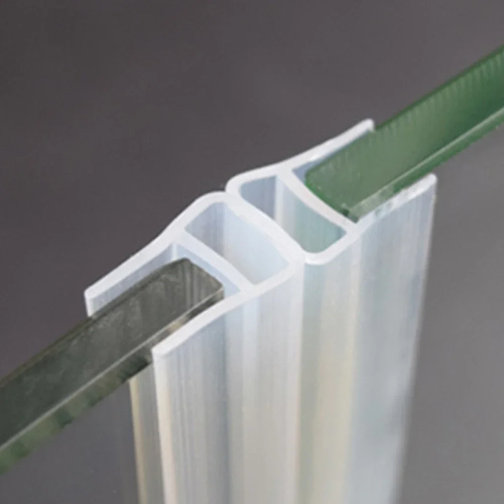 2pcs PVC Rubber Glass Door Sealing Strip 4 To 12mm Frameless Bath Shower Screen Seal Gap Window Door Weatherstrip accessories