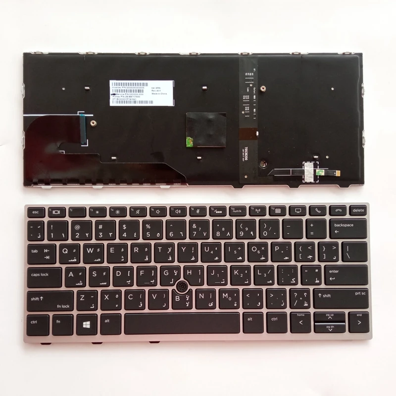 Retroiluminado Novo Teclado para hp Elitebook 730 g5 735 g5 830 g5 836 g5 Portátil ar br sp ru - Imagem 3