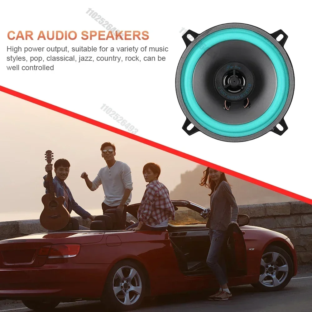 4/5/6 Inch Car Speakers 100W/160W Max Universal HiFi Coaxial Subwoofer Car Audio Music Stereo Full Range Frequency Auto Speakers