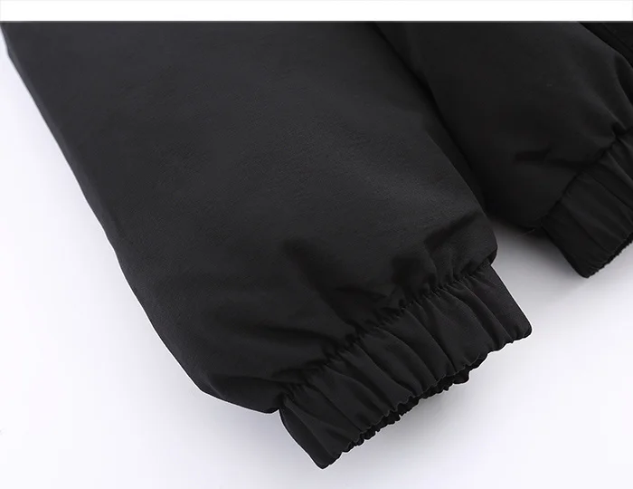 Up Zip Coat Down Jacket Winter Oversize Streetwear 2022 Harajuku Korean Fashion Men Women Outwear Unisex Clothes Black arctic parka