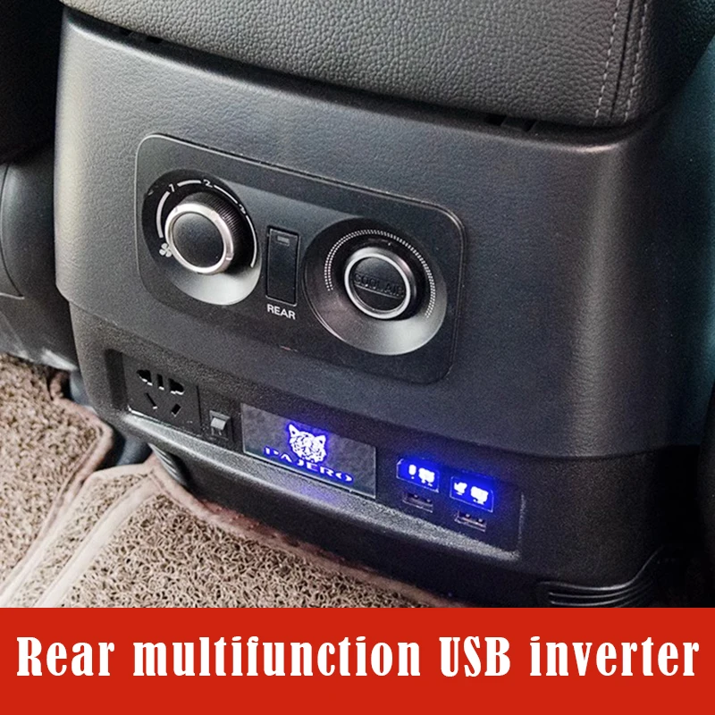 Фото Заднее Зарядное устройство USB для Mitsubishi V97V93 Pajero, модификация розетки Pajero, 4 подлокотника, USB аксессуары №2