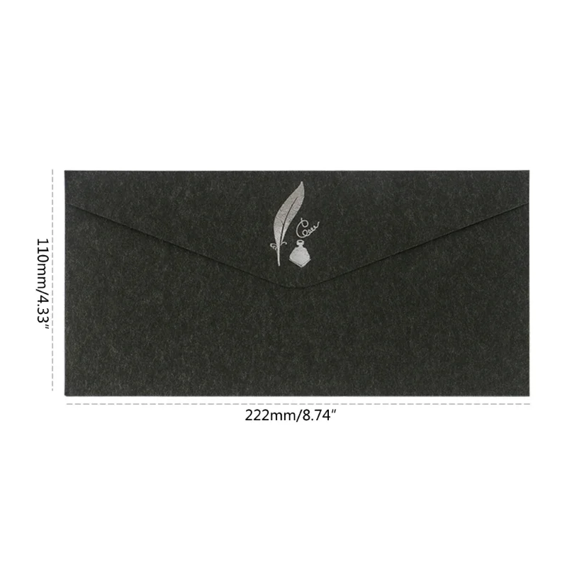 10Pcs Colorful Business Envelopes, Business Flap Envelopes Standard Envelopes for Office Checks, Letter Mailing Invoices