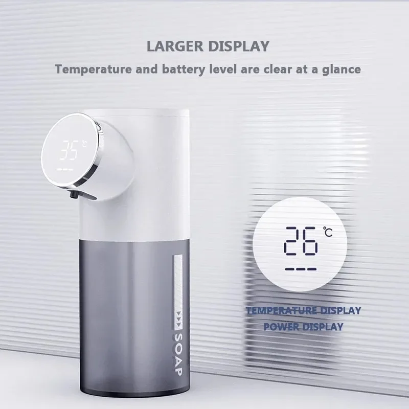 Intelligent Automatic Soap Dispenser USB Rechargeable With Temperature Display Non-contact Foam Mobile Phone Washing 2