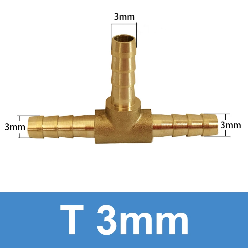 Reduzir T-forma Y-forma Latão Farpa Mangueira Encaixe t mm mm Vias Tubo de Mangueira de Cobre Farpado Acoplamento Conector Adaptador 10 Peças Lote