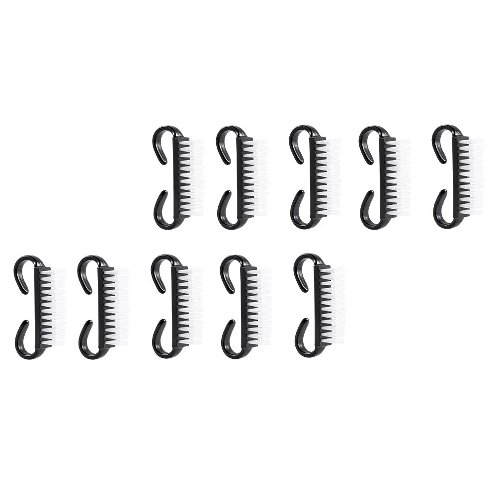 

10 Pcs Plastic Nail Scrub Fingernail Cleaning Manicure Nails