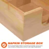 Bamboo Napkin Holder Lunch Napkin Holders Tables Decorative Napkin Tray Dining Table Kitchen Wooden Luncheon Napkin Holder 5