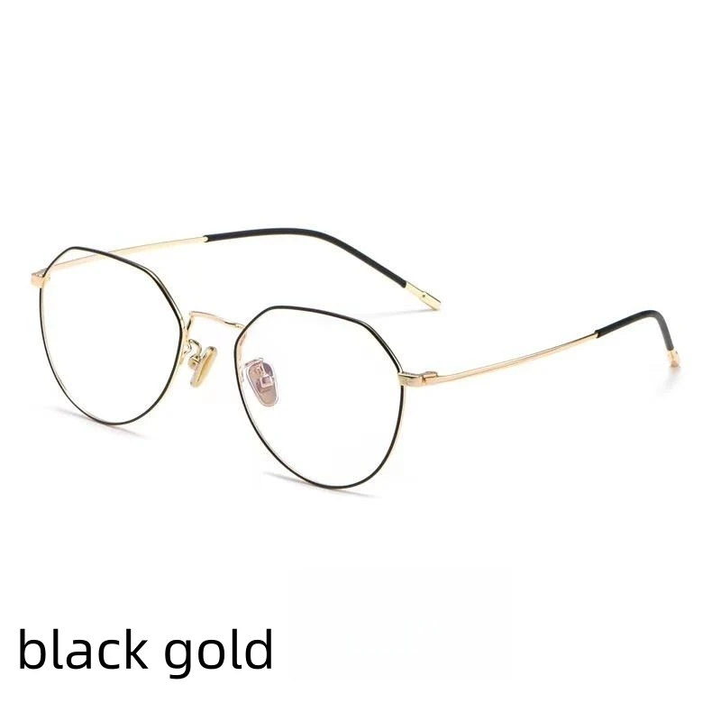 

52mm titanium alloy Glasses Frame Men Retro Round Prescription Eyeglasses Women Myopia Optical Eyewear 5021