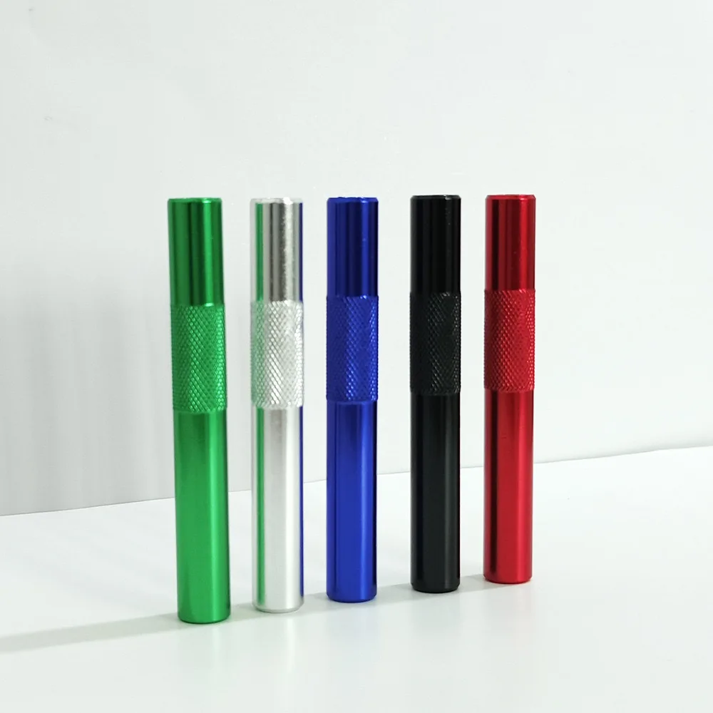 Cigarette Metal Straw Tube Cool Gadget for Men Aluminium Alloy Tube Portable Metal Pipes Cigar Accessories