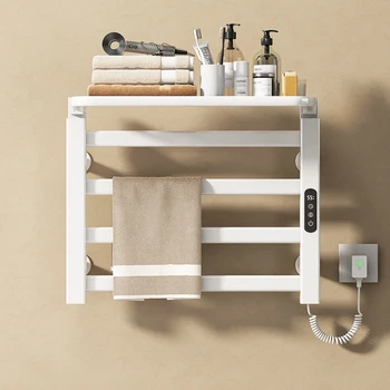 ราวแขวนผ้าเช็ดตัวไฟฟ้าอัจฉริยะ พร้อมระบบทำความร้อนคงที่ แห้งเร็ว ชั้นวางผ้าเช็ดตัวติดผนัง 1