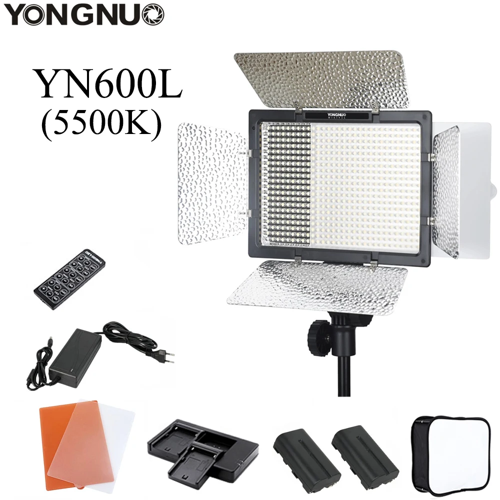 永諾 YN600L YN600 600 LED ライトパネル 5600K LED 写真撮影