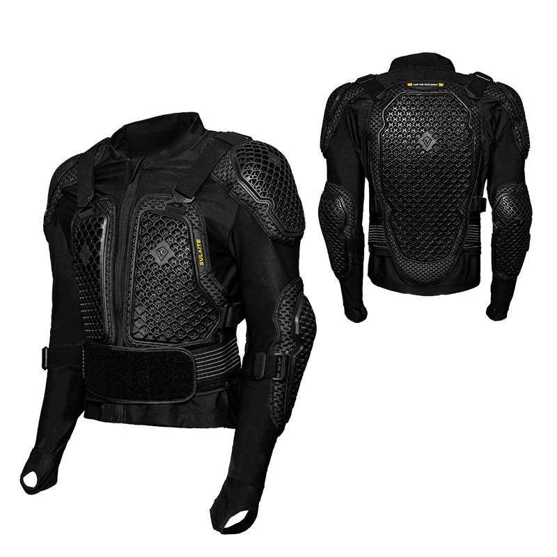 SULAITE Motorcycle Jacket Honeycomb Full Body Armor Protection Jackets Motocross Racing Clothing Breathable Protectors A1