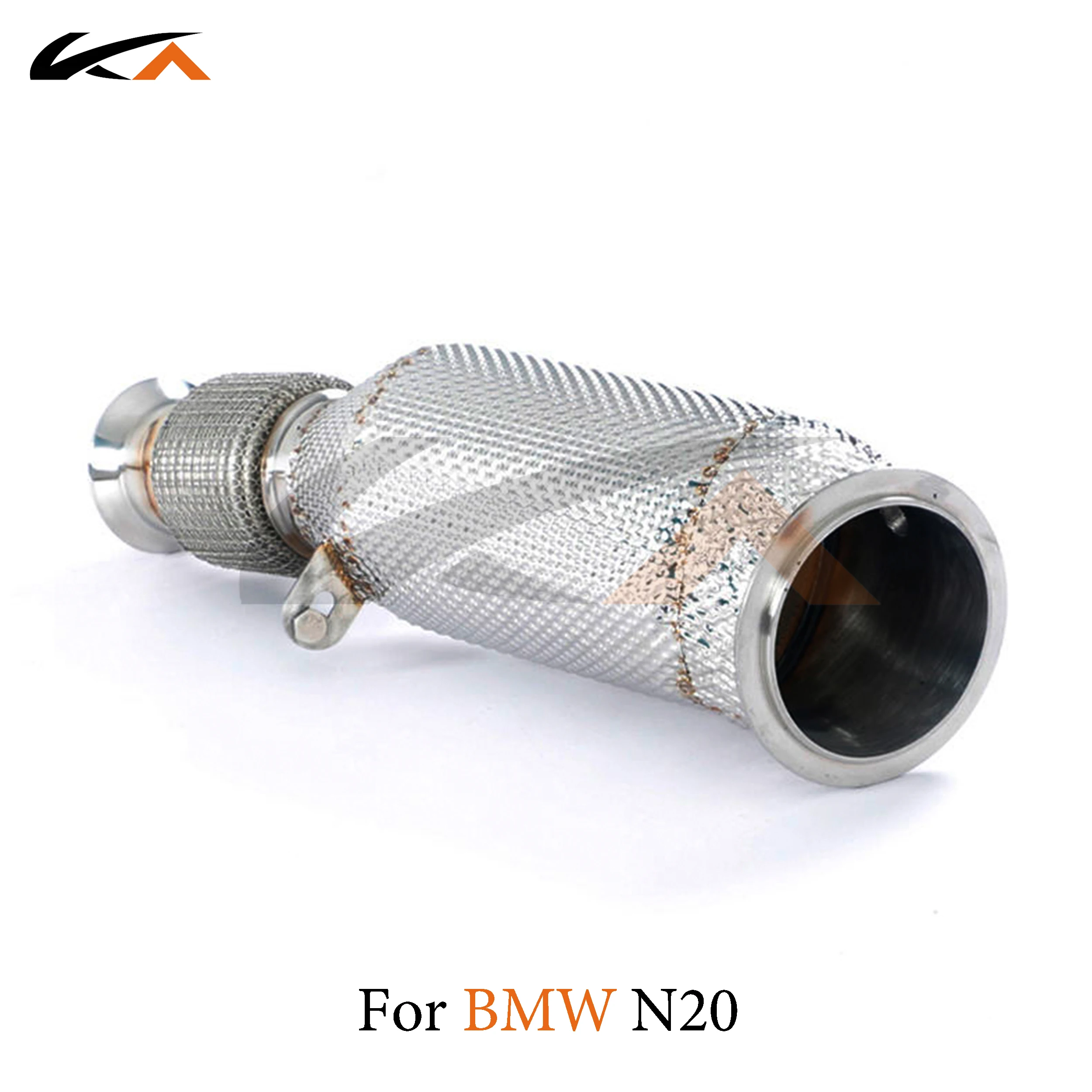 KA 튜닝 다운파이프 배기 스테인리스 스틸 헤더, BMW N20 다운파이프 성능, 자동차 부품 열 차폐 촉매
