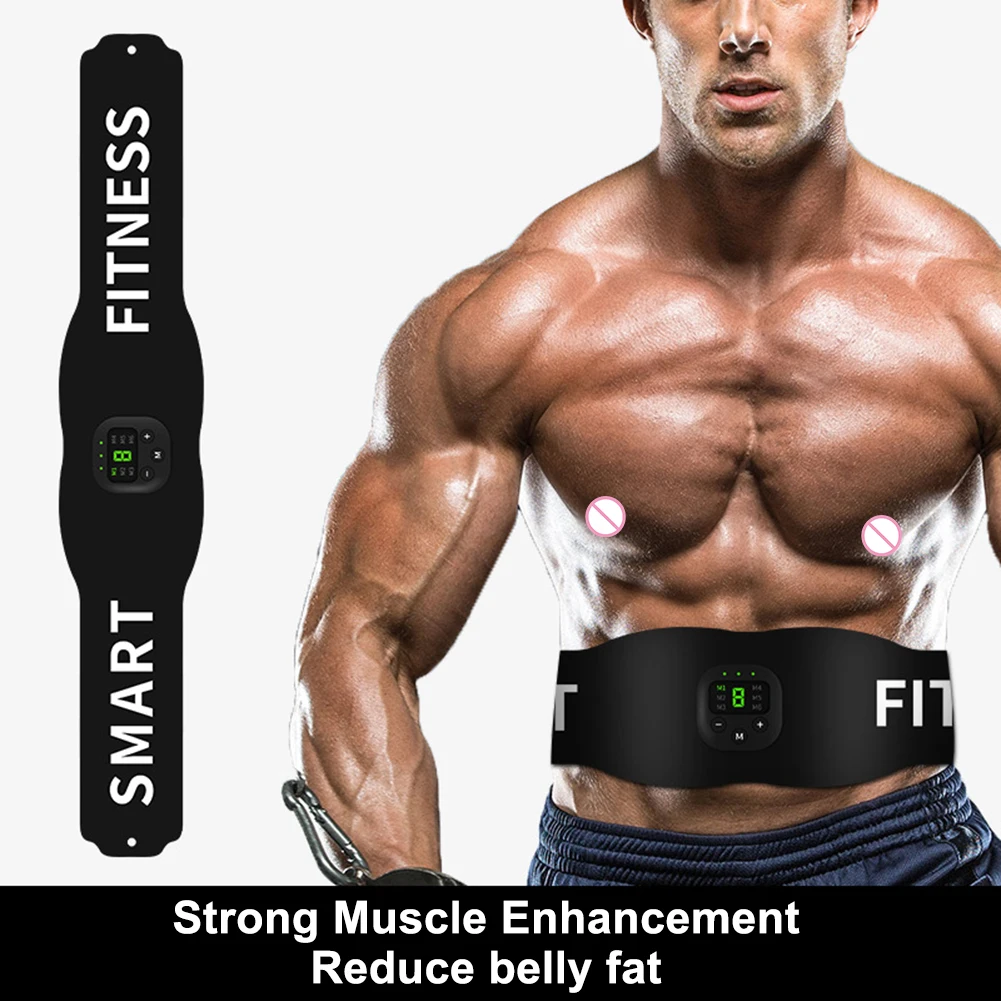 New EMS Electric Abdominal Slimming Belt Abdominal Muscle Stimulator Body  Shaping Massager Fitness Weight Loss Fat Burner Unisex - AliExpress