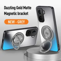Magnetic Matte Skin - Feel Lens Protection Case with Bumper for IQOO Neo 11 (GRAY)