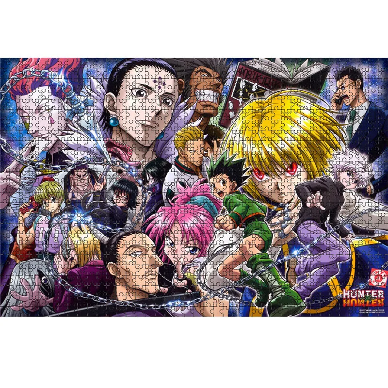 1000 Piece Aniame HUNTER×HUNTER  Jigsaw Puzzles Wooden Killua Zoldyck Puzzles For Adults Children Educational Toys Gifts 5