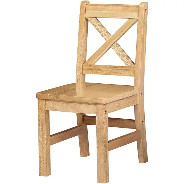 19893-fc3340.jpg Natural Wood 5-Piece Kids Table and Chair Set with 4 Chairs
