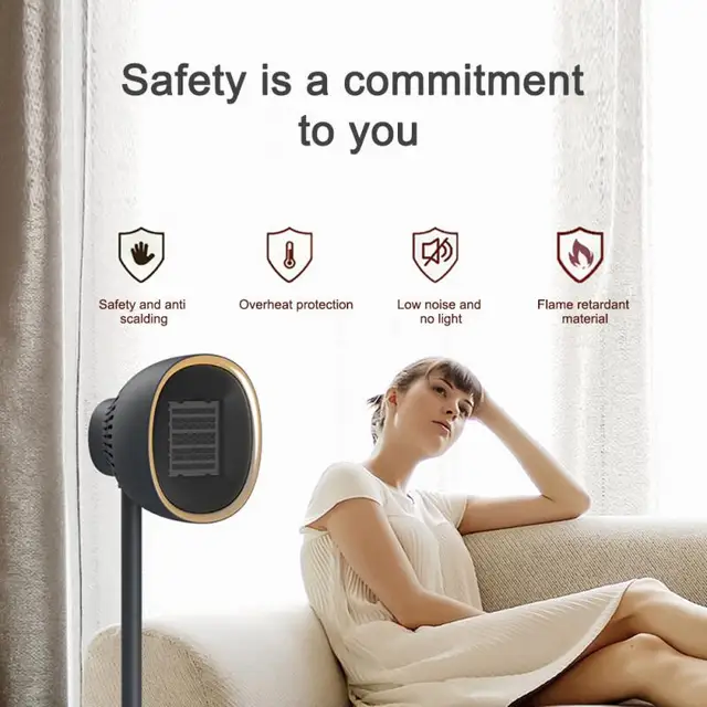 Hordozható Elektromos Mini Ventilátor Otthoni Fürdőszoba Gyors Fűtés Hűtő Függőleges Hűtés És Kettős Célú Fűtőberendezés