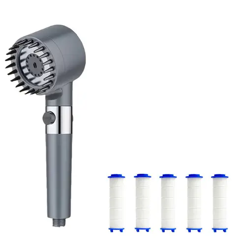 Shower for Bathroom Accessories Three Level Adjustment Showerhead Pressurization Head Massage Knobs Filter Set Showers Parts - Image 15